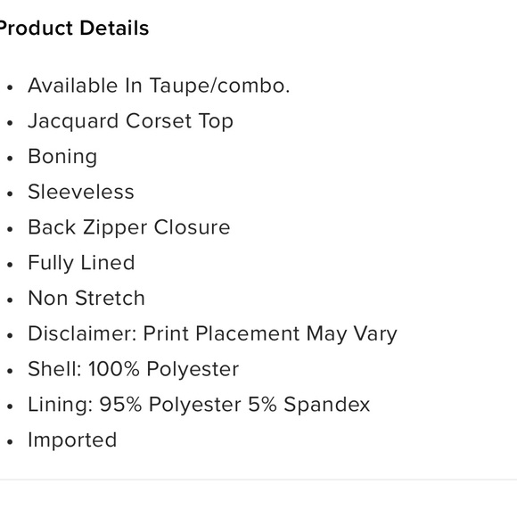 NWT Corset floral top - Picture 3 of 4